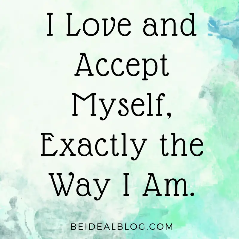 positive self affirmations self esteem | love and accept myself
