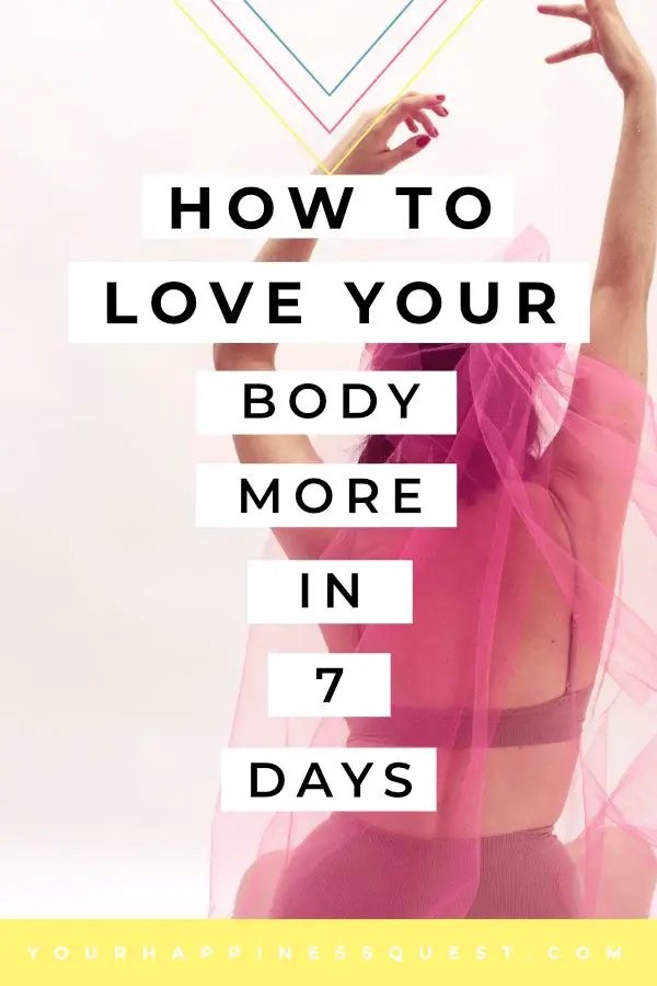 How to love your body more in seven days. Positive body image is a huge issue for women all around the world. It is all about mindset which is admittedly not the easiest to change but you can change your mindset if you are determined. #happiness #happy #lifechanging #life #joy #mindset #depression #emotions #positivemindset #happinessquest #bodypositive #bodyimage #bodypositivity #body #mind #health #wellness #selfcare #selfimprovement #personalgrowth Photo by Sophia Lesquerre