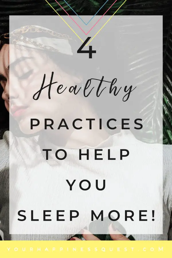 4 Healthy Practices to Help You Sleep More I have always been someone who struggles with sleep. I am endlessly jealous of people who drift effortlessly into a dreamy slumber. We all know sleep is good for you. Some of the benefits of getting enough sleep include: Feel energized Improve concentration and productivity. #sleep #happy #productivity #improveproductivity #health #wellness #howto #howtosleep #goodnight #selfhelp #selfcare #life #selfdevelopment #betterlife Photo by Kevin Laminto